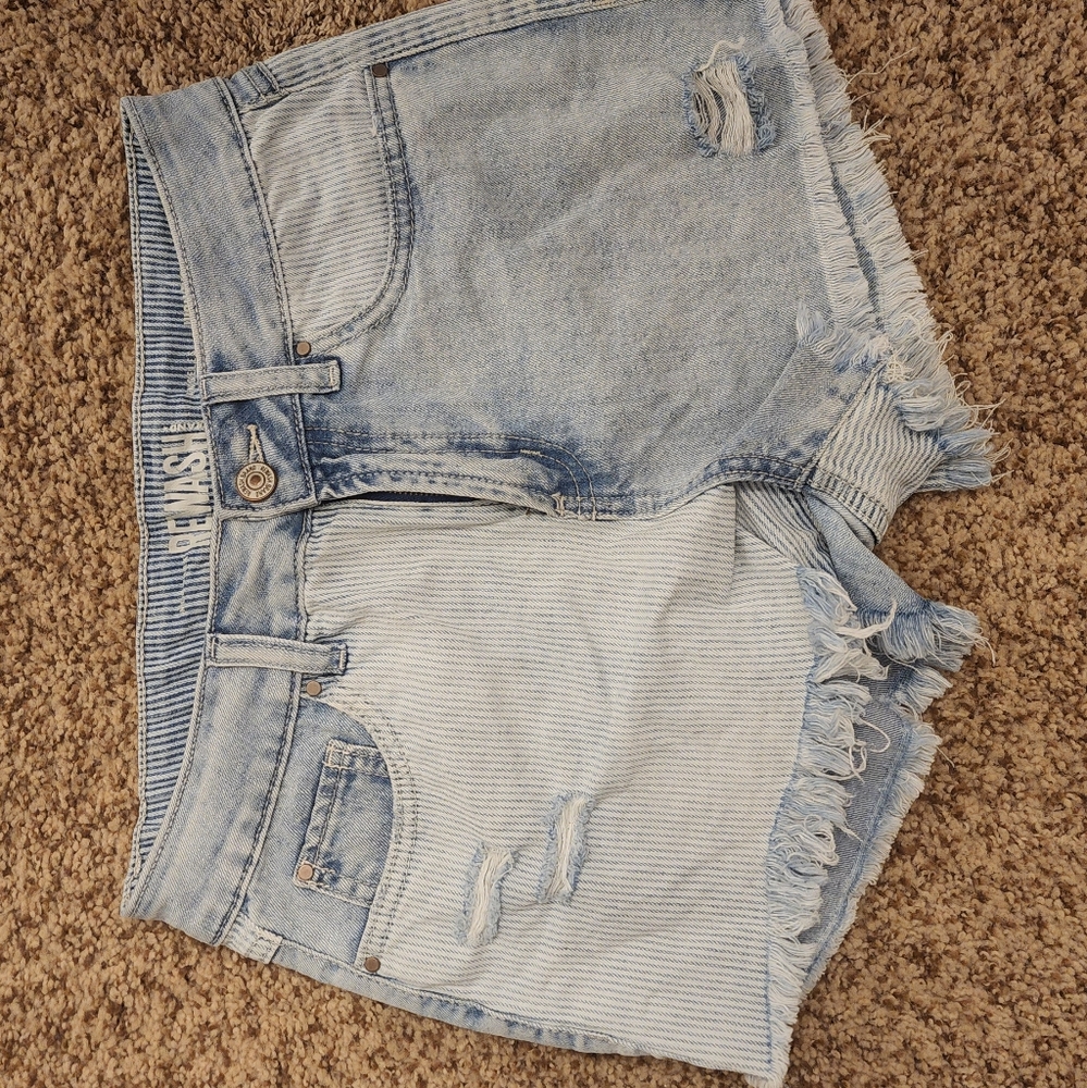 Two tone denim shorts rehash high ride size 5 / 27